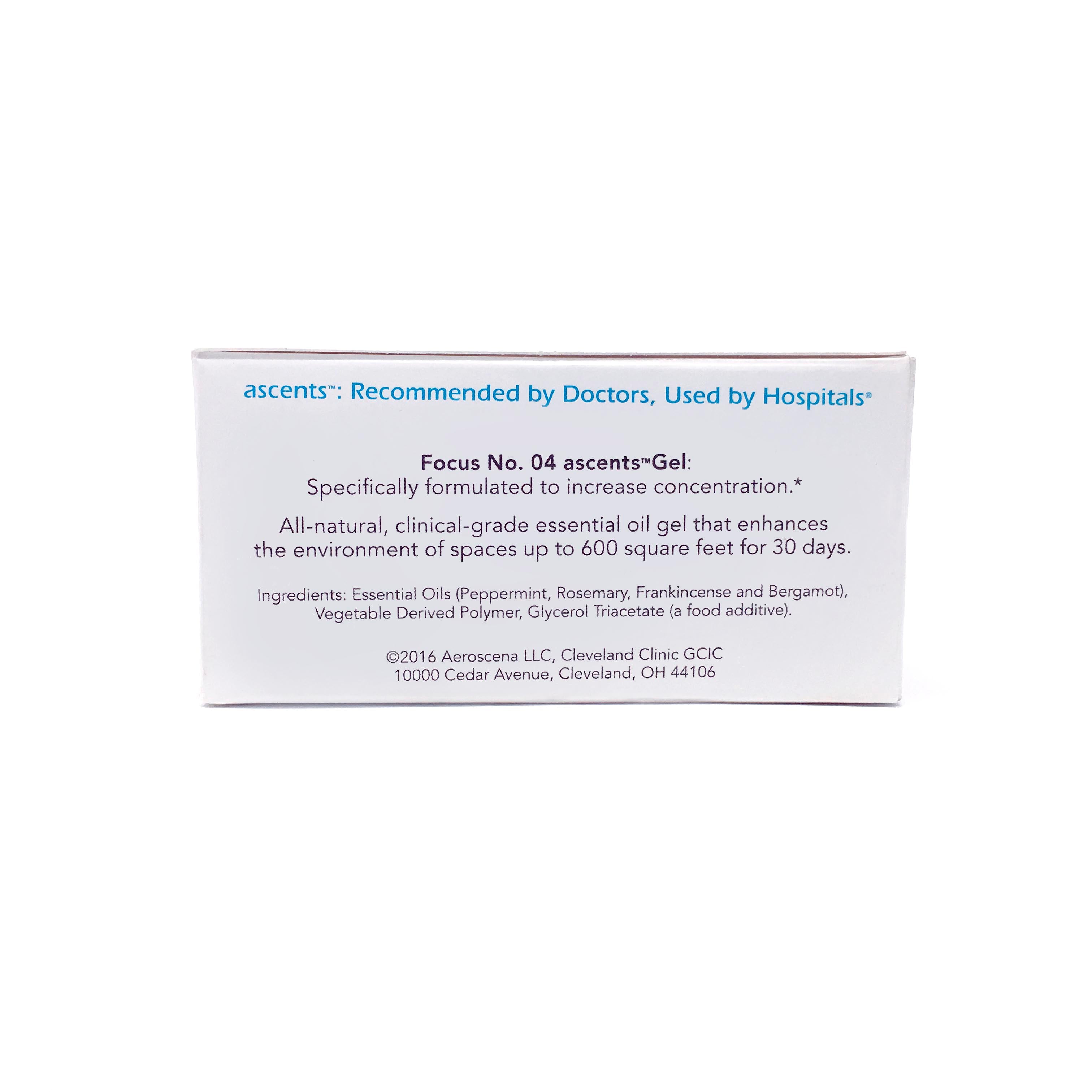 Essential Oil GEL - FOCUS No. 04 - Clinical Aromatherapy for Attention & Productivity